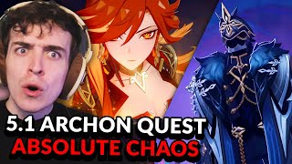 GENSHINS MOST INSANE ARCHON QUEST Natlan 51 Archon Quest Act 3 amp 4 FULL REACTION  Genshin Impact [upl. by Samuelson431]