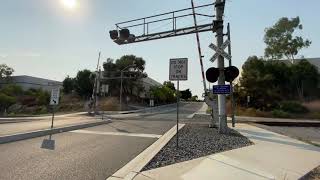 Temple Heights Drive Railroad Crossing Oceanside CA [upl. by Nicki]