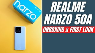 Narzo 50A Unboxing First Look Price in India and Launch [upl. by Larner958]