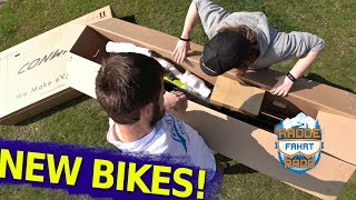 NEW BIKES Unboxing  Bikecheck Raddiesl 10  CONWAY WME 729 [upl. by Amaerd]