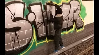 Berlin train station graffiti bombing HGS WMR crew [upl. by Boris134]