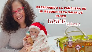 🙊VLOGMAS🎄 REBORN Todo lo que necesita tu reborn en su pañalera para salir una tarde de paseo [upl. by Nyrac168]