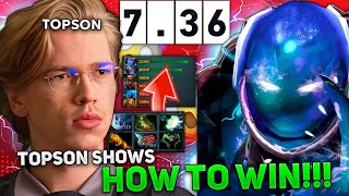 TOPSON shows HOW to EASY WIN  TOPSON plays ARC WARDEN DOTA 2 [upl. by Ellainad]