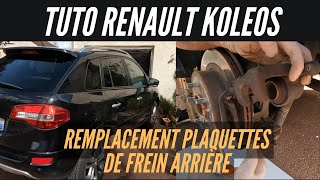 Remplacement plaquettes de frein arrière Koleos [upl. by Lohse273]