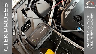 CTEK Pro25S  Autobatterie laden beim BMW Mild Hybrid  Der Problemlöser [upl. by Yehc]