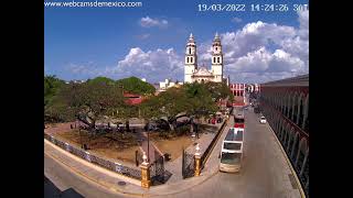 Campeche En Vivo  Vista Centro Histórico de la Capital del Estado de Campeche [upl. by Frentz835]