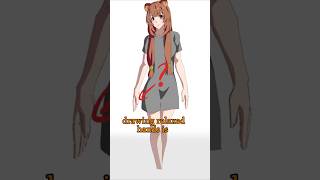 Mistake When Drawing Hand  Quick Art Tips art sketch shorts tutorial drawingtutorial anime [upl. by Aicenav]