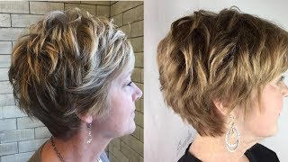 For Women 40 50 60 Short HAIRCUTS 2021 [upl. by Harshman966]