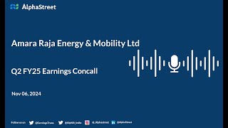 Amara Raja Energy amp Mobility Ltd Q2 FY202425 Earnings Conference Call [upl. by Dania]