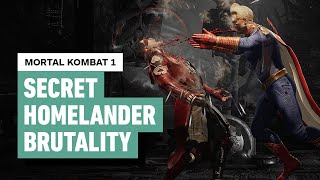 Mortal Kombat 1  How to Perform Homelanders Secret Brutality The Boys Easter Egg [upl. by Skinner614]