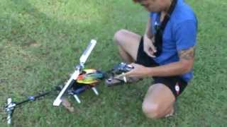 Align Trex 500 PRO DFC  HobbyWing Platinum PRO 100Amp ESC  Test Flights  SR Hobbies [upl. by Eanaj632]