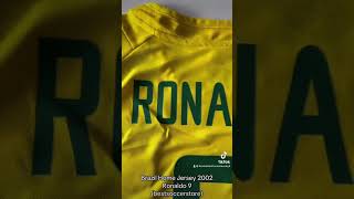 Brazil Home Jersey 2002 Ronaldo 9 bestsoccerstore football jerseyreview brazil ronaldo brasil [upl. by Siskind]