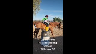 Legend Acres CHA Horseback Lessons in Wittmann AZ [upl. by Bella]