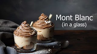 Mont blanc  Easy chestnut dessert in a glass [upl. by Deraj]