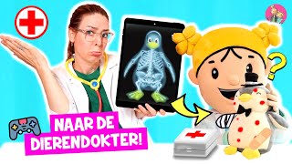 DE ZOETE ZUSJES LEREN DIEREN BETER MAKEN bij DE DOKTER Een Pinguin Met Stippen ❤️DeZoeteZusjes❤️ [upl. by Krishna701]