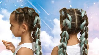 KANEKALON HAIRSTYLES 💞 BRAIDS FOR GIRLS  PEINADO CON KANEKALON 💞 TRENZAS PARA NIÑAS [upl. by Pitchford]