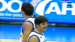 Eurobasket 2005 Cruce pre cuartos Serbia amp Montenegro Francia [upl. by Nosreve160]