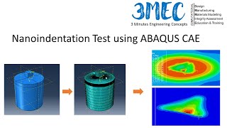 Nanoindentation Test using ABAQUS CAE  ABAQUS Tutorial [upl. by Whitnell]