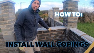 How to lay wall copings [upl. by Ettennor]