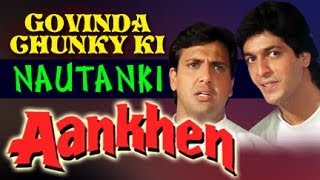 Most Funniest Scenes of Govinda And Chunky Pandey Jukebox  Aankhen [upl. by Wurtz]