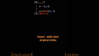 Python Append vs Insert [upl. by Ellen]