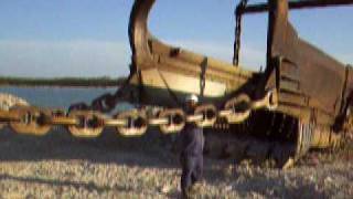 35 yards bucket BampE 1250 dragline [upl. by Laundes]