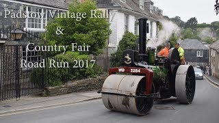 Padstow Vintage Rally amp Country Fair 2017 Road Run [upl. by Annaeiluj]