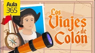 Los Viajes de Cristobal Colón  Videos Educativos Aula365 [upl. by Curr]