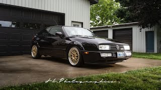 VW Corrado VR6 on BBS LMs pure VR6 exhaust and intake sound [upl. by Russian]