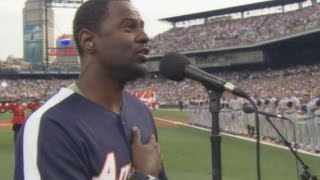 2005 ASG Brian McKnight performs national anthem [upl. by Nanyt]