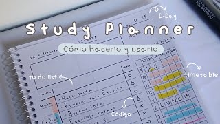 Study Planner Cómo hacer uno estilo coreano ☁ imprimible [upl. by Teiluj]