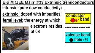 JEE Main Physics E amp M 39 Extrinsic Semiconductors [upl. by Stacee98]