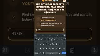 THE FUTURE OF PROPERTY INVESTMENT REAL ESTATE TOKENIZATION PART 5  MEMEFI  Memefi New Video Code [upl. by Eillah]