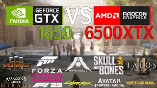 Nvidia GeForce GTX 1650 VS AMD Radeon RX 6500 XT in 10 SpielenBenchmarks [upl. by Rayner715]