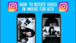 HOW TO ROTATE HORIZONTAL VIDEO TO VERTICAL FOR IGTV [upl. by Hillman]