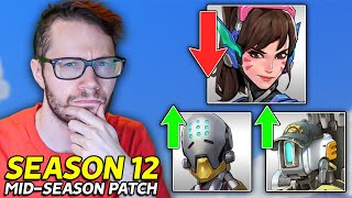 DVA AND ALL ARMOR NERFED  Overwatch 2 MidSeason Patch Notes [upl. by Arutak]