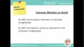 Back Titration A Level Chemistry [upl. by Asseralc]