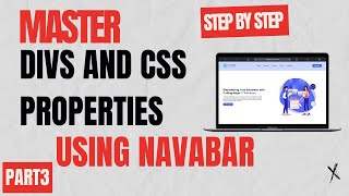 Master Divs and CSS Properties by Building a Navbar  Step by Step Tutorial [upl. by Jake377]