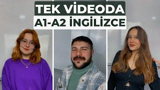 İNGİLİZCE A1A2 TEK VİDEODA [upl. by Nosreh]