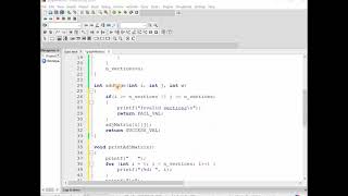 Add Edge and Print Graph Adjacency Matrix in C [upl. by Legir]