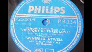 Winifred Atwell  THE STORY OF THREE LOVES  Philips PB234 1954 DoGramofonuPL [upl. by Adnawak]