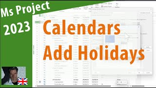 MS Project 2023 ● Add Holidays to Calendar ● Simple [upl. by Boru537]