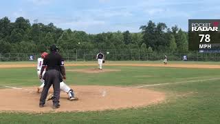 Andrew Baugher 2022  Spotswood HS  RHP  31 Pitch Outing  July 30 2020 [upl. by Egduj]