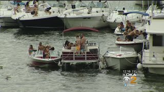 Boaters Lining Up For Kenny Chesneys Pittsburgh Show [upl. by Llenwahs]