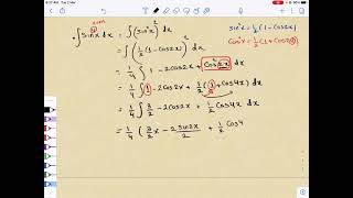 Lecture2Trigonometric Integralpart1 Integrating power of sine and cosine [upl. by Stutman598]