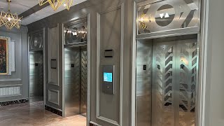 Thyssenkrupp DSC Hybrid Elevators  LeVeque Tower  Downtown Columbus OH [upl. by Pangaro]