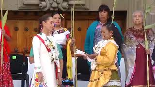 Mujeres autoridades indígenas entregaron el Bastón de Mando a Claudia Sheinbaum [upl. by Kloster]