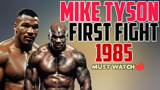 American Former Proffesional Boxer Mike Tysons First fight in 1985 [upl. by Euqirrne]