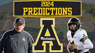 2024 Appalachian State Football Predictions [upl. by Aynekal]