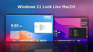 Windows 11 Look Like MacOS  Mac Theme For Windows 11 [upl. by Telfer]